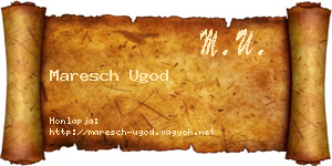 Maresch Ugod névjegykártya